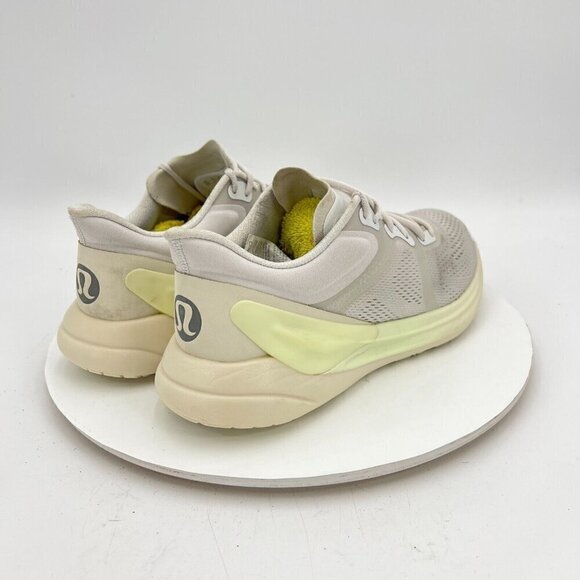 Lululemon Blissfeel Women Sz 8.5 Vapor White Lemon Sorbet Athletic Running Shoes - Picture 5 of 14